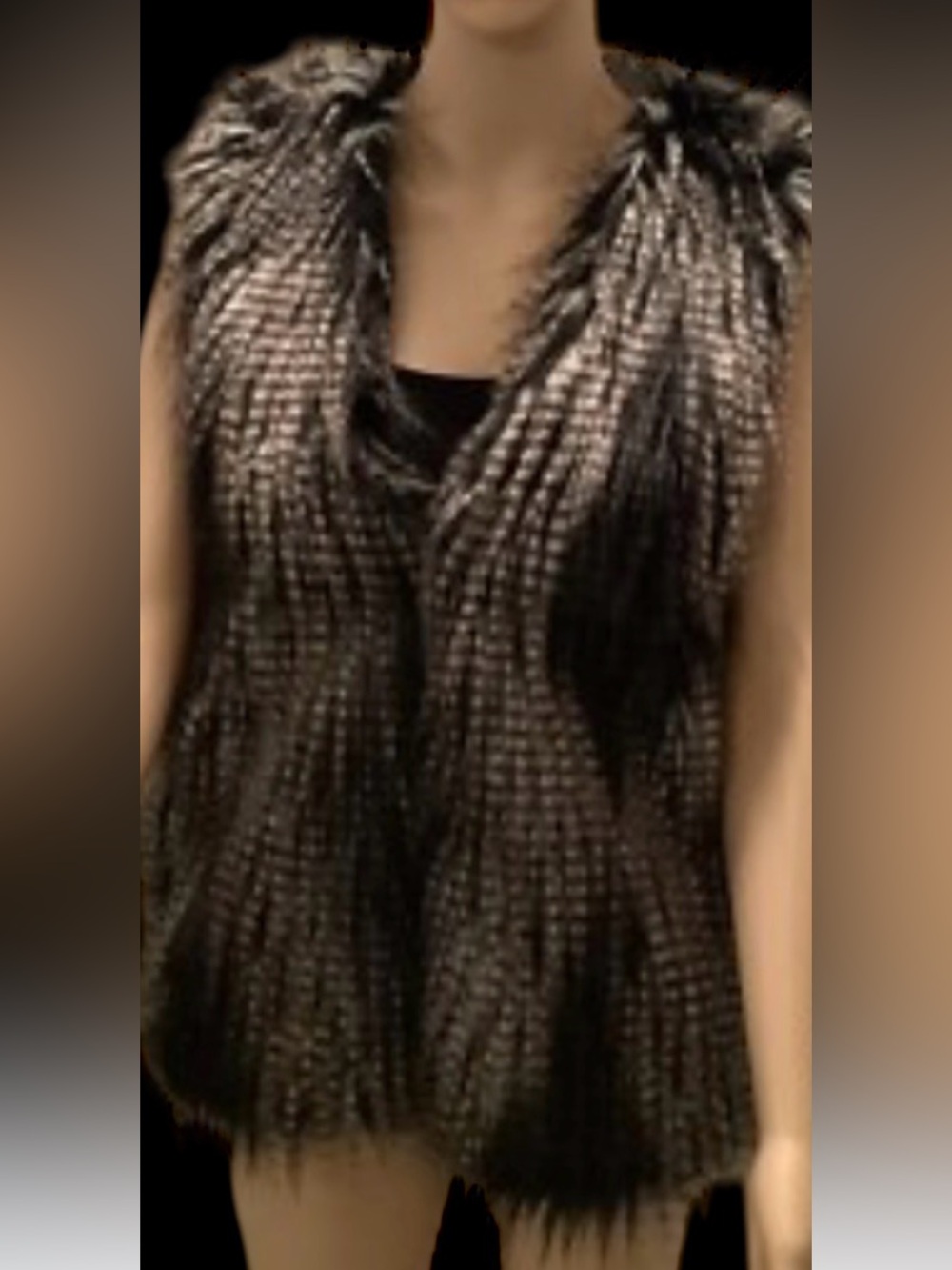 Faux fur vest